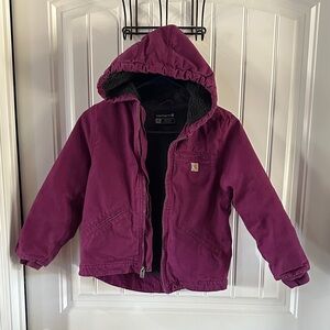 Carhartt Maroon Hooded Jacket